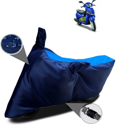 AutoGalaxy Waterproof Two Wheeler Cover for Mahindra(Gusto Electric, Blue)