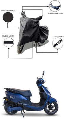 MMSSTAR Waterproof Two Wheeler Cover for Hero Electric(Electric Optima, Black)