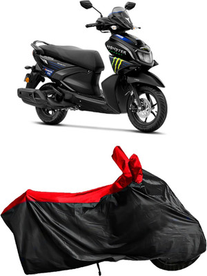 Autofly Waterproof Two Wheeler Cover for Yamaha(RayZR 125 Fi, Red, Black)