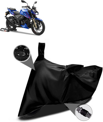 CODOKI Waterproof Two Wheeler Cover for TVS(Apache RTR 200 4V, Black)