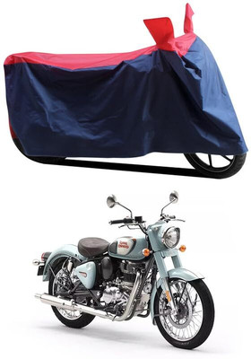 AASHTIK MART Two Wheeler Cover for Royal Enfield(Classic 350, Red, Blue)