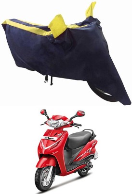 RWT Two Wheeler Cover for Hero(Duet LX 110CC, Black, Yellow)