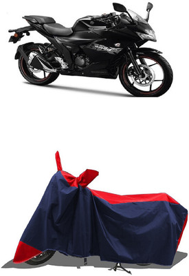 SUGASHRI Waterproof Two Wheeler Cover for Suzuki(Gixxer SF 150, Red, Blue)