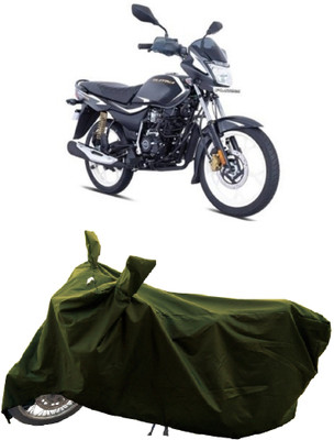 GROFATIK Two Wheeler Cover for Bajaj(Platina 110 H-Gear BS6, Green)