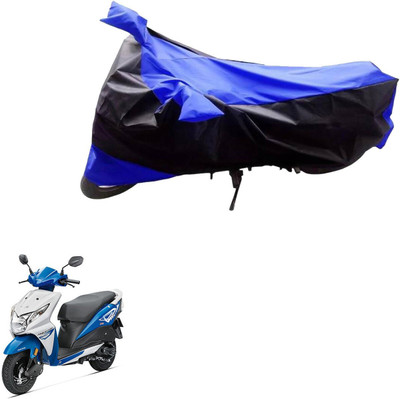 DeepShakshi AUTOMOTIVE Waterproof Two Wheeler Cover for Honda(Dio, Black, Blue)