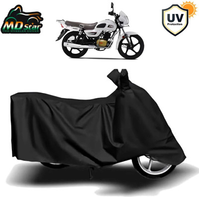 Mdstar Waterproof Two Wheeler Cover for TVS(Radeon, Black)