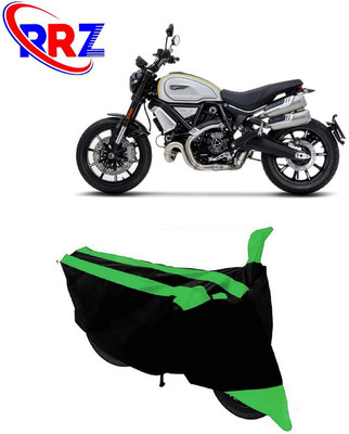 RRZ Waterproof Two Wheeler Cover for Ducati(Scrambler 1100, Black, Green)