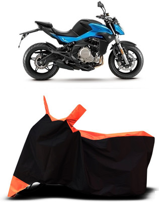 VESMEI Two Wheeler Cover for CFMoto(650 NK BS6, Orange)