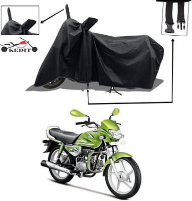 KEDIT Two Wheeler Cover for Hero(HF Deluxe Eco, Black)