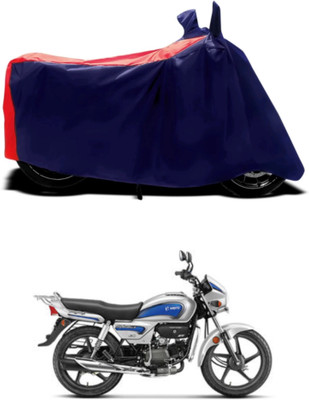 Mdstar Waterproof Two Wheeler Cover for Hero(Splendor Plus, Red, Blue)