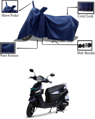 RAQTRO Waterproof Two Wheeler Cover for Bgauss(Electric Scooter, Blue)
