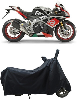 Coxtor Waterproof Two Wheeler Cover for Aprilia(RSV4, Black)