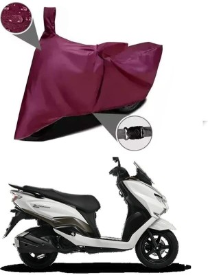 KEDIT Two Wheeler Cover for Suzuki(Burgman Street 125, Maroon)