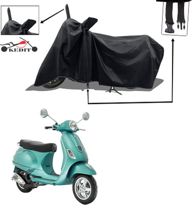 KEDIT Two Wheeler Cover for Vespa(Vespa, Black)