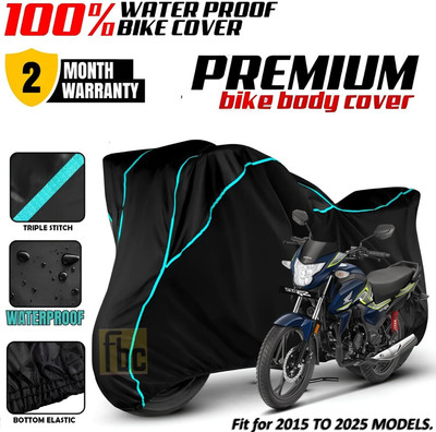 FBC Waterproof Two Wheeler Cover for Honda(SP 125, Black)
