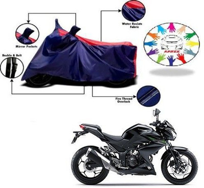 DeepShakshi AUTOMOTIVE Waterproof Two Wheeler Cover for Kawasaki(Z250, Blue, Red)