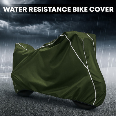 pocket bazar Waterproof Two Wheeler Cover for Yamaha(Fascino, Green, White)