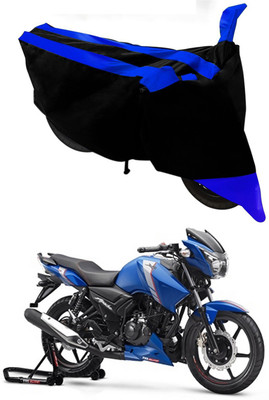 Furious3D Two Wheeler Cover for TVS(Apache RTR 160, Blue, Black)