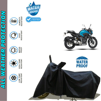 AutoGalaxy Waterproof Two Wheeler Cover for Yamaha(FZ 25 BS6, Black)