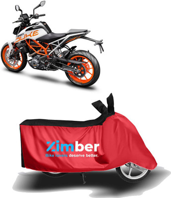 APNEK Two Wheeler Cover for KTM(390 Duke, Red, Black)