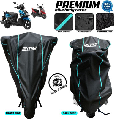 AutoGalaxy Waterproof Two Wheeler Cover for Yamaha(RayZR 125 Fi, Black)