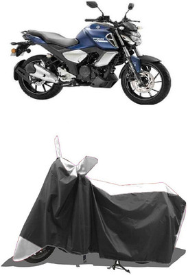 SUGASHRI Waterproof Two Wheeler Cover for Yamaha(FZS-FI, White, Black)