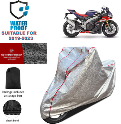 PAGORA Waterproof Two Wheeler Cover for Aprilia(RSV4, Silver)