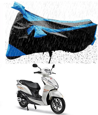 Mdstar Waterproof Two Wheeler Cover for Ampere(Magnus, Blue, Black)