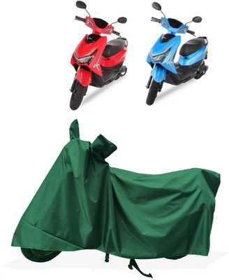 Tricway Two Wheeler Cover for Ampere(Reo Elite, Green)