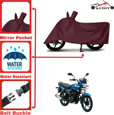 AASHTIK MART Two Wheeler Cover for Bajaj(Platina 125, Maroon)
