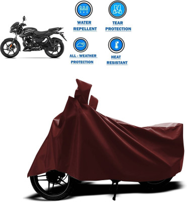 KEDIT Two Wheeler Cover for Bajaj(Pulsar 125, Maroon)