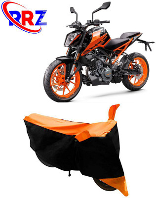Mdstar Waterproof Two Wheeler Cover for KTM(Duke 200, Black, Orange)