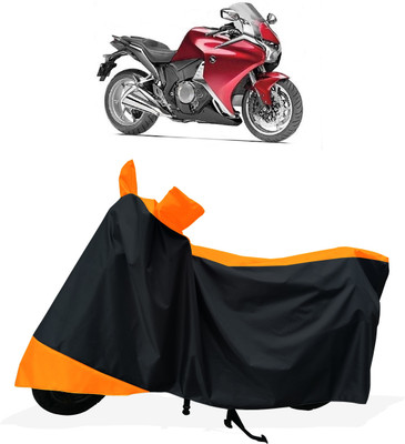 Tricway Two Wheeler Cover for Honda(VFR 1200F, Orange)