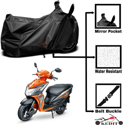 KEDIT Two Wheeler Cover for Universal For Bike(Dio, Black)