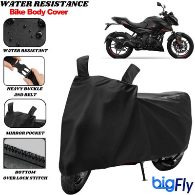BigFly Two Wheeler Cover for Bajaj(Pulsar NS125, Black)