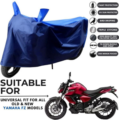 MADAFIYA Two Wheeler Cover for Yamaha(FZS-FI BS6, Blue, Blue)