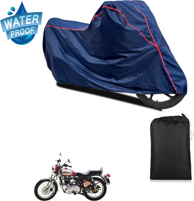 GOSHIV-car and bike accessories Waterproof Two Wheeler Cover for Royal Enfield(Electra 5S, Blue)