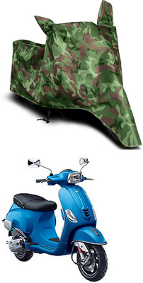 Furious3D Two Wheeler Cover for Piaggio(Vespa LX 125, Multicolor)