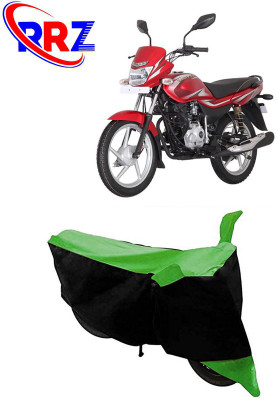RRZ Waterproof Two Wheeler Cover for Bajaj(Platina 125, Black, Green)