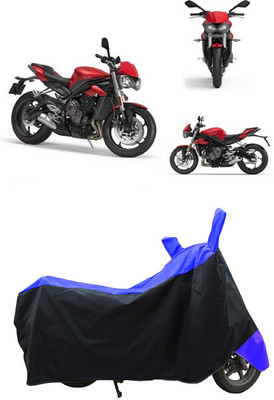 Coxtor Waterproof Two Wheeler Cover for Triumph(Street Triple, Blue)