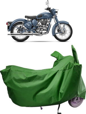 Amexride Two Wheeler Cover for Royal Enfield(Classic Squadron, Maroon)