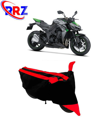 RRZ Waterproof Two Wheeler Cover for Kawasaki(Z1000, Black, Red)