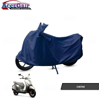 Mdstar Waterproof Two Wheeler Cover for Bajaj(Chetak, Blue)