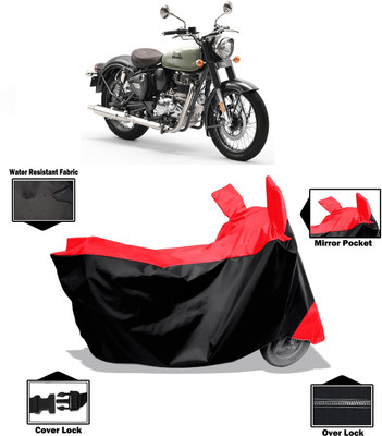 Amexride Two Wheeler Cover for Royal Enfield(Classic 350, Red)