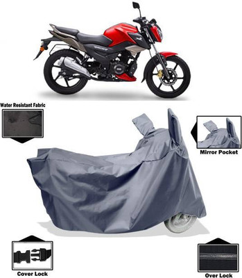 RAAMKM Waterproof Two Wheeler Cover for TVS(Raider, Grey)