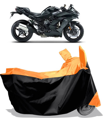 Amexride Two Wheeler Cover for Kawasaki(Ninja H2 SX BS6, Multicolor)
