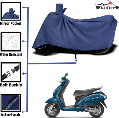 AASHTIK MART Two Wheeler Cover for Honda(Activa 4G, Blue)