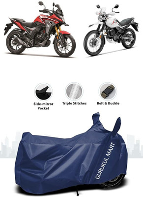 gurukul mart Waterproof Two Wheeler Cover for Hero(Passion Plus, Black)