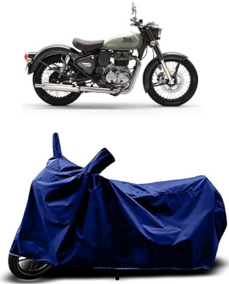 VESMEI Two Wheeler Cover for Royal Enfield(Classic 350, Blue)