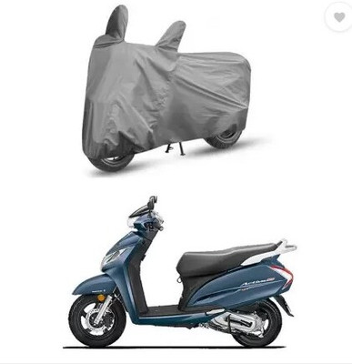 Tritika Waterproof Two Wheeler Cover for Honda(Activa 125, Grey)